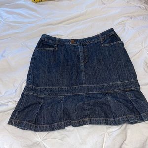 Mini jean skirt